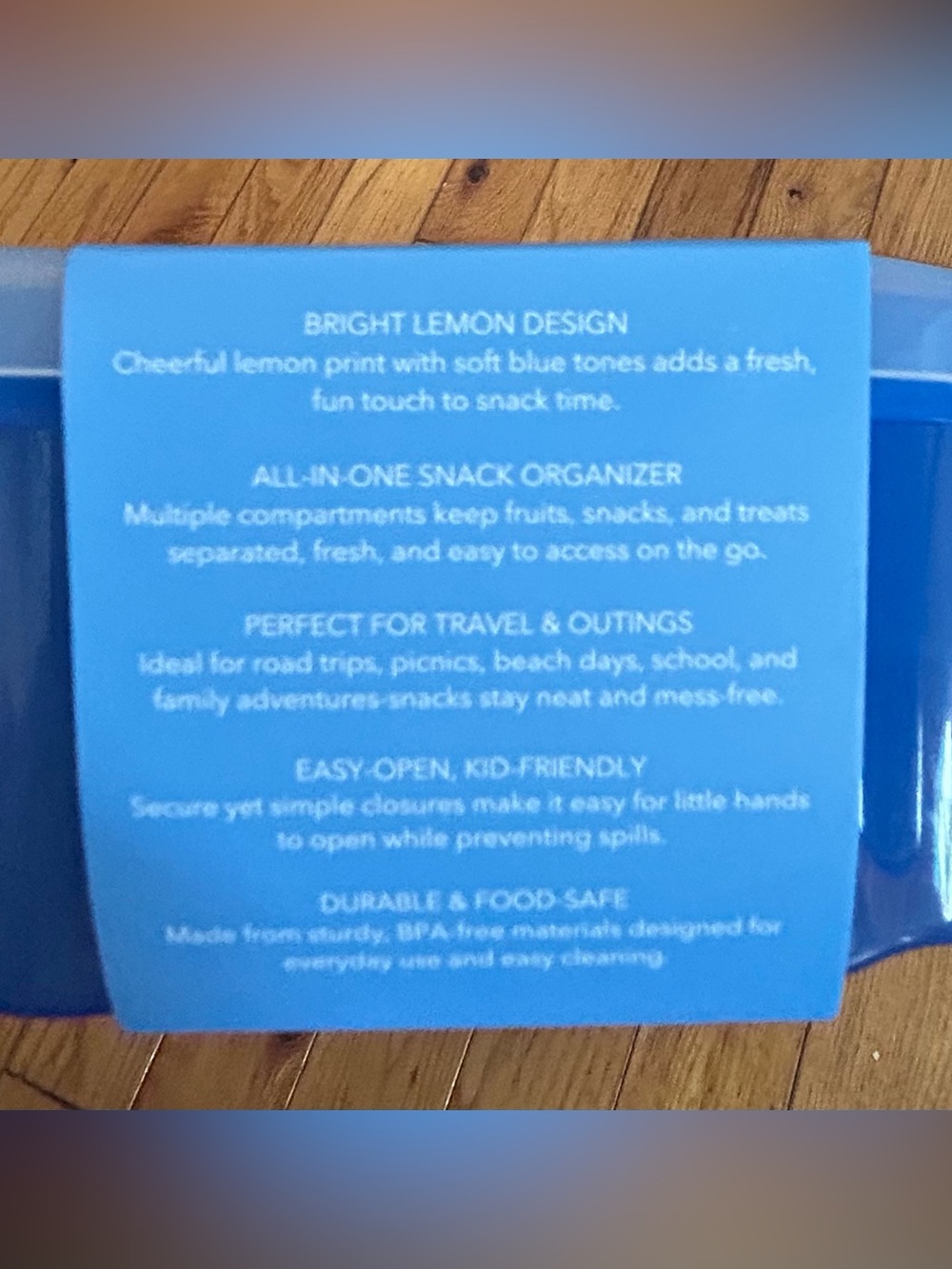 CWC Limon Lemon Snack Box - Blue & Yellow NEW - Picture 4 of 4